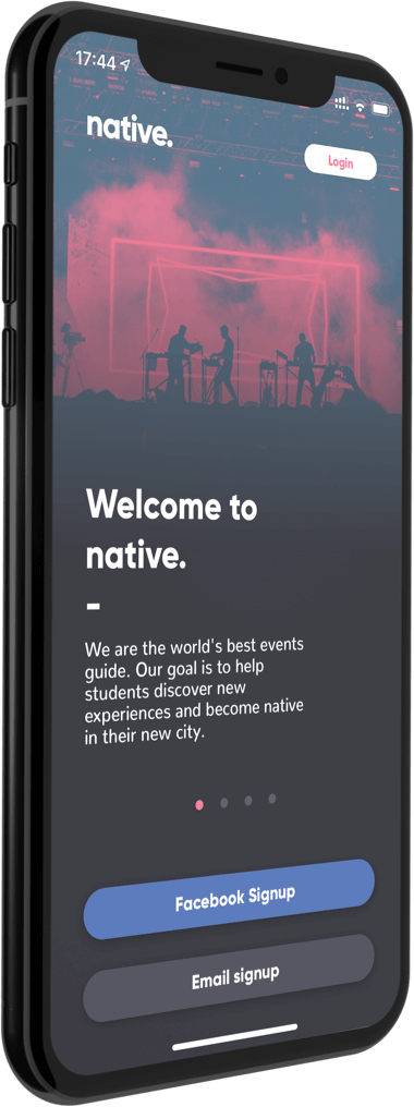 application screen of Native